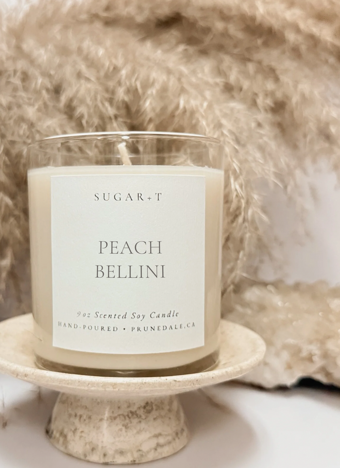 Peach Bellini Scented Candle