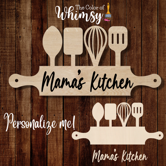 Personalized Layered Kitchen Sign