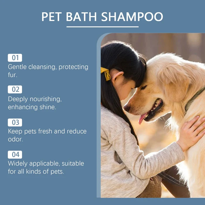 Pet Shampoo for Cats and Dogs, Cleansing, Bathing, Moisturizing, Nourishing, Shower Gel, Gentle Shampoo Happy Tails Pet Shop Store