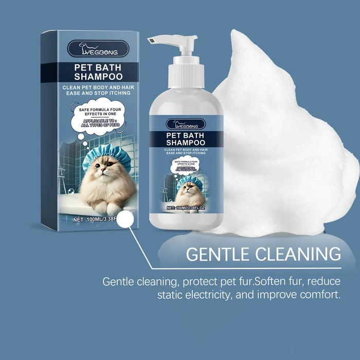 Pet Shampoo for Cats and Dogs, Cleansing, Bathing, Moisturizing, Nourishing, Shower Gel, Gentle Shampoo Happy Tails Pet Shop Store