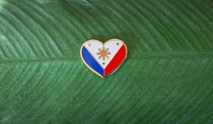 Philippine Heart Flag Enamel Pin