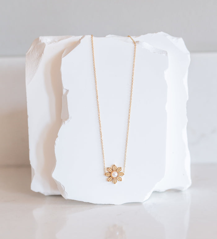 Philippine Sun and Pearl Necklace