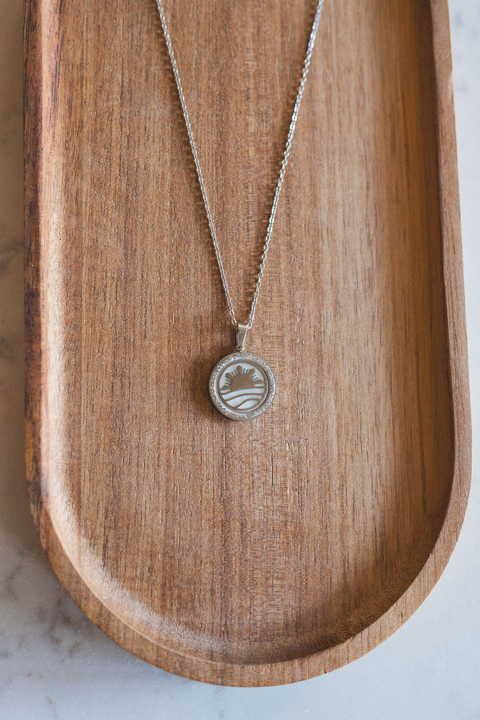Philippine Sun & Ocean Mother of Pearl Pendant Necklace