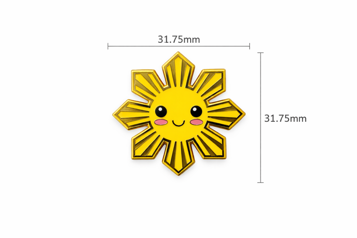 Philippine Sun Smile Enamel Pin