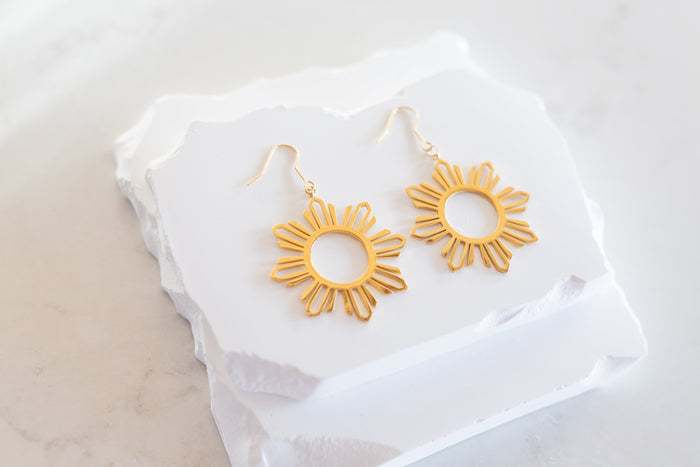 Philippine Sun Statement Dangle Earrings
