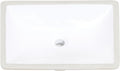 Pireas 20" Retegular White Finish Ceramic Undermount Sink - Altair Design