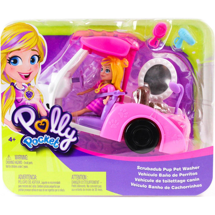 Polly Pocket GDM10 Polly Pocket Scrubadub Pup Pet Washer, Multi-Colored