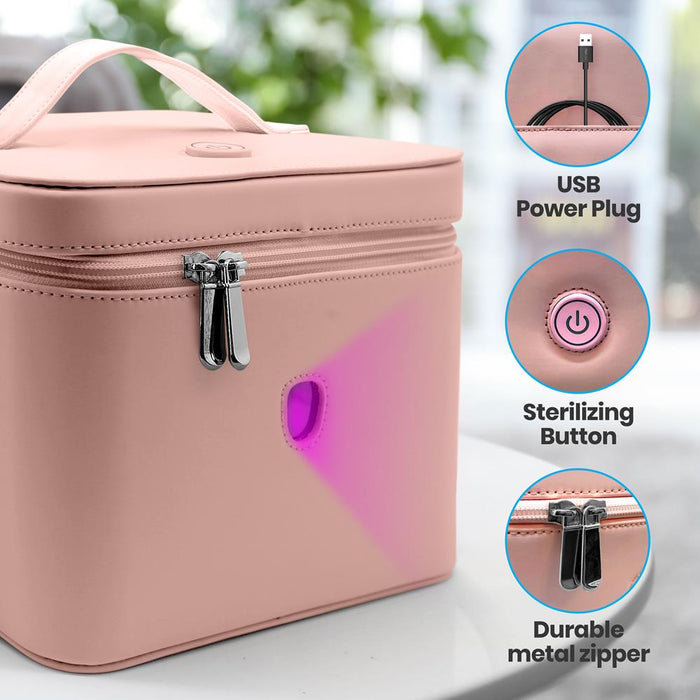 Portable Uv Light Germicidal Bag - Led Ultraviolet Sterilization Bag With 10 Real Uv-C Lamp Beads