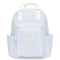powder blue stripe backpack