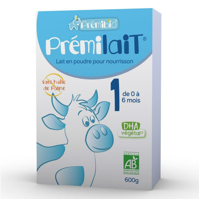 Premibio Primemilk Stage 1 Organic Cow Milk Formula from birth (600g) - Formuland