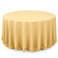 Premium Polyester Round Tablecloth 132" - 220GSM - Champagne - By TCF Linen