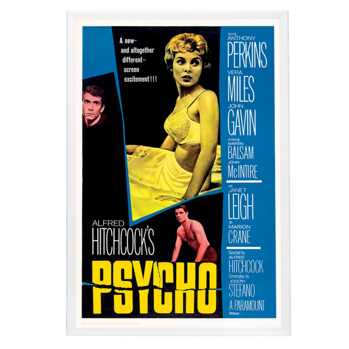 "Psycho" (1960) Framed Movie Poster