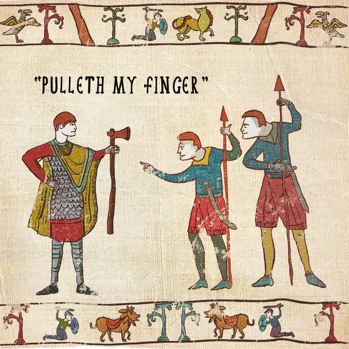 Pulleth My Finger Tapestry Card