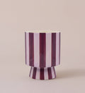 Purple Striped Pot 15cm