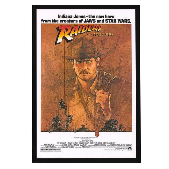 "Raiders of the Lost Ark" (1981) Framed Movie Poster
