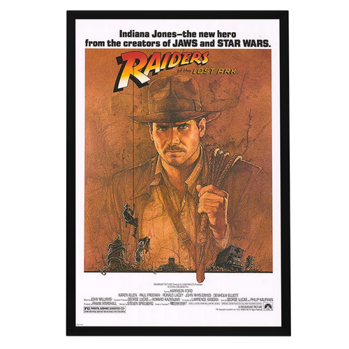"Raiders of the Lost Ark" (1981) Framed Movie Poster