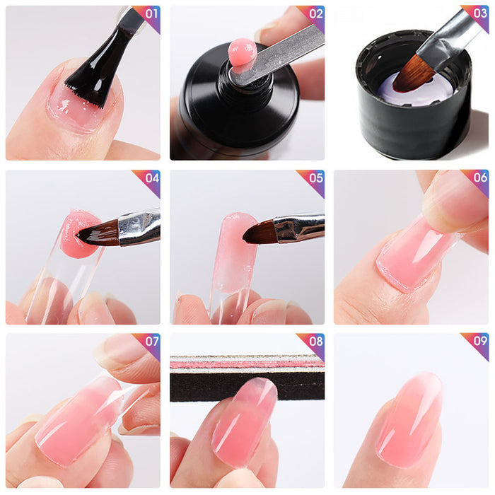 Rosalind 6-Pack Nail Extension Gel Set 15ML Mixed Colors