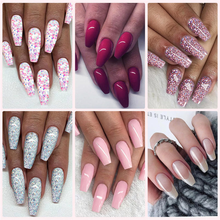 Rosalind 6-Pack Nail Extension Gel Set 15ML Mixed Colors