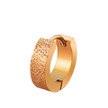 Rose Gold Surgical Steel Sparkly Huggie Surgical Steel / Rose Gold Huggie