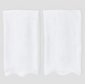 Scallop Hand Towels in White