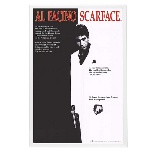 "Scarface" Framed Movie Poster