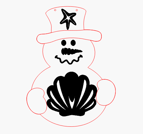 Seaside Snowman