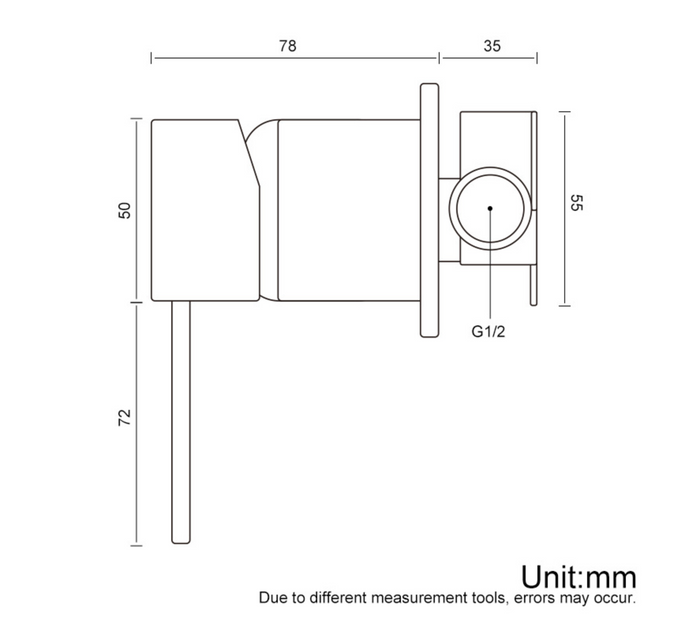 Shower mixer - Round series