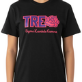 Sigma Lambda Gamma Word Tee with Rose
