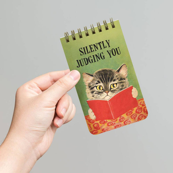 Silently Judging You - Funny 3x5 Spiral Memo Notepad