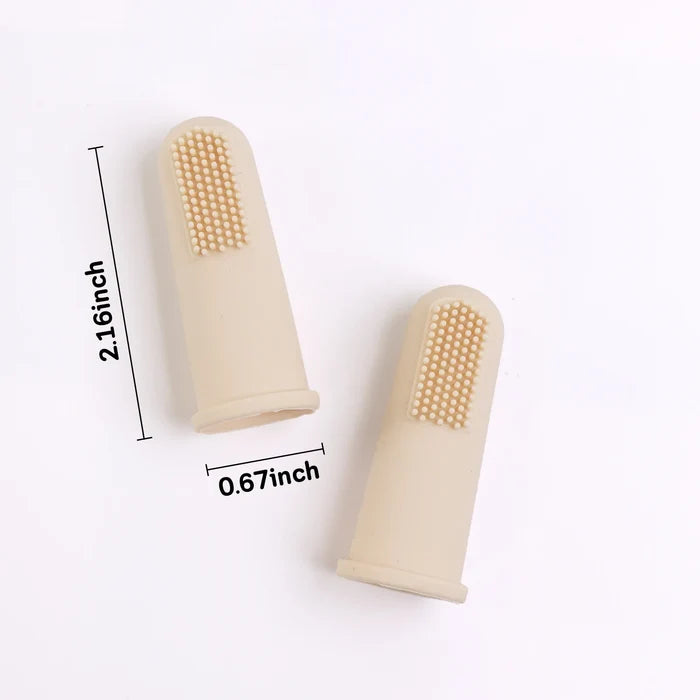 Silicone Pet Finger Toothbrush Soft Dog Cat Teeth Cleaning Brush Food Grade Dental Care Tool Happy Tails Pet Shop Store