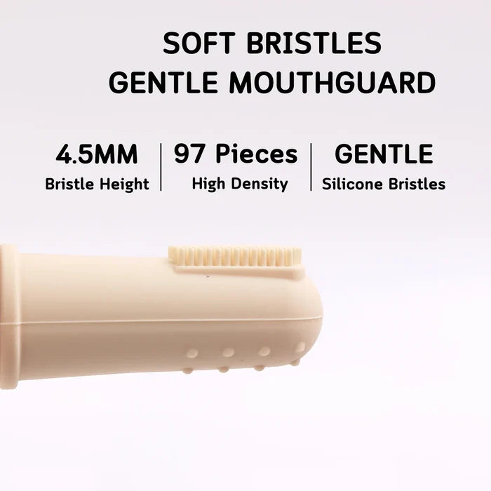 Silicone Pet Finger Toothbrush Soft Dog Cat Teeth Cleaning Brush Food Grade Dental Care Tool Happy Tails Pet Shop Store