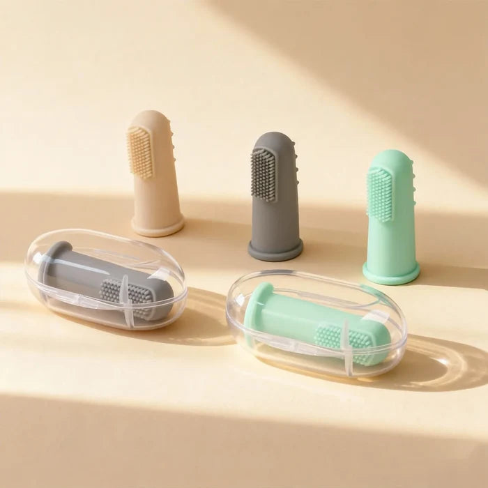 Silicone Pet Finger Toothbrush Soft Dog Cat Teeth Cleaning Brush Food Grade Dental Care Tool Happy Tails Pet Shop Store