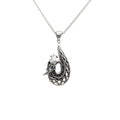 Silver Celtic Dragon Pendant Small