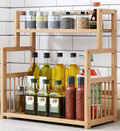 Simple Modern Bamboo Kitchen Storage Rack