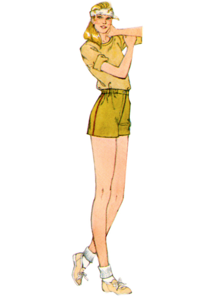 Simplicity - Misses' Sizes 6 -14 - 1980's Shorts Sewing Pattern