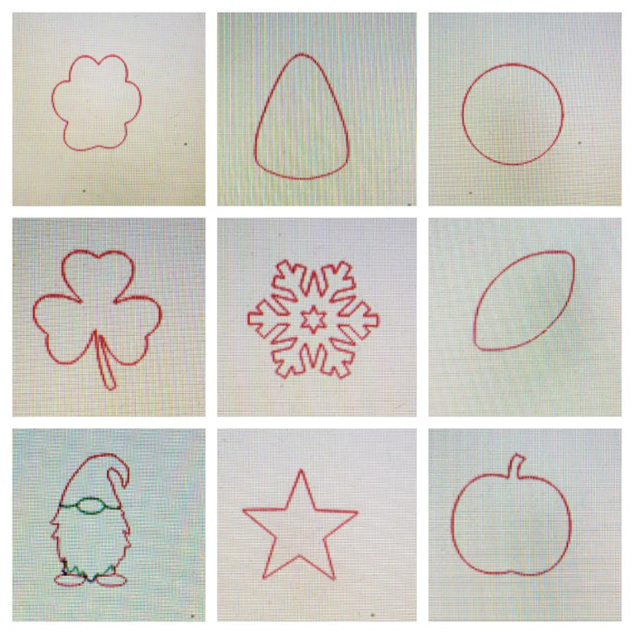 Skinny Quatrefoil with HME and shapes