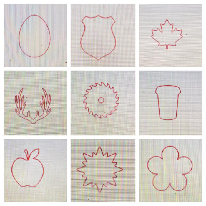 Skinny Quatrefoil with HME and shapes