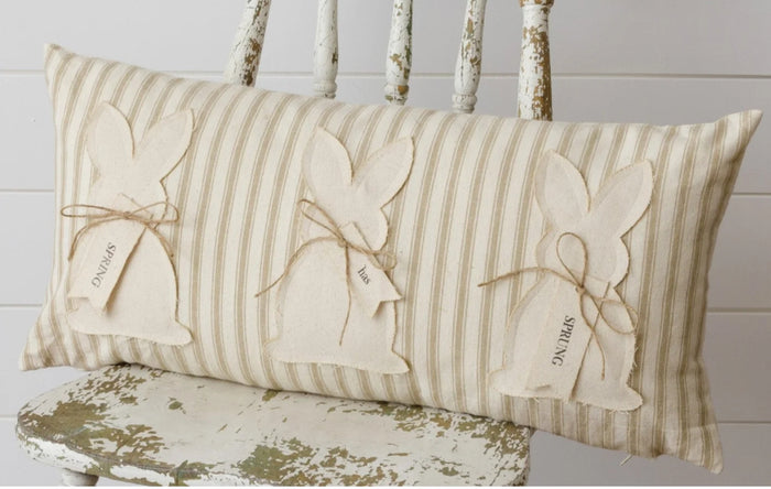 Spring Has Sprung Bunnies- Pillow