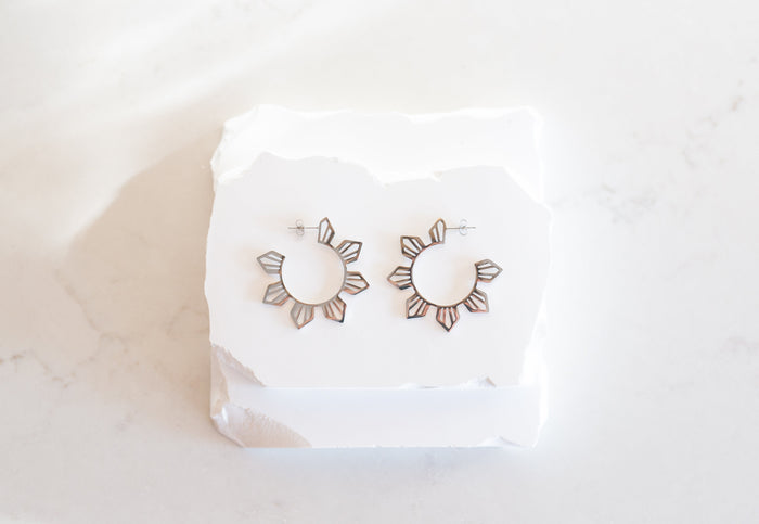 Statement Philippine Sun Hoop Earrings
