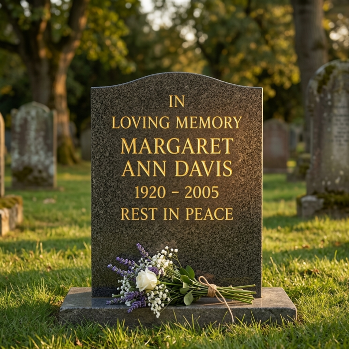 StoneTouch – Weatherproof Gold Marker for Headstones