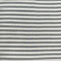 Stripes - White & Black  - Yarn Dyed Linen Blend