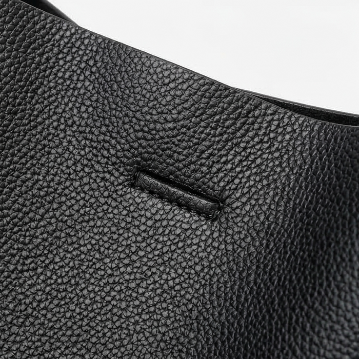 Tessara - Structured Pebbled Leather Tote Bag