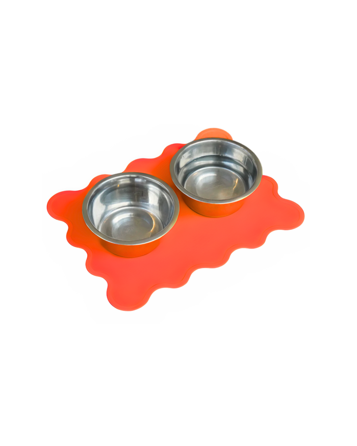 The Fritz Bowl Mat - Orange Zest