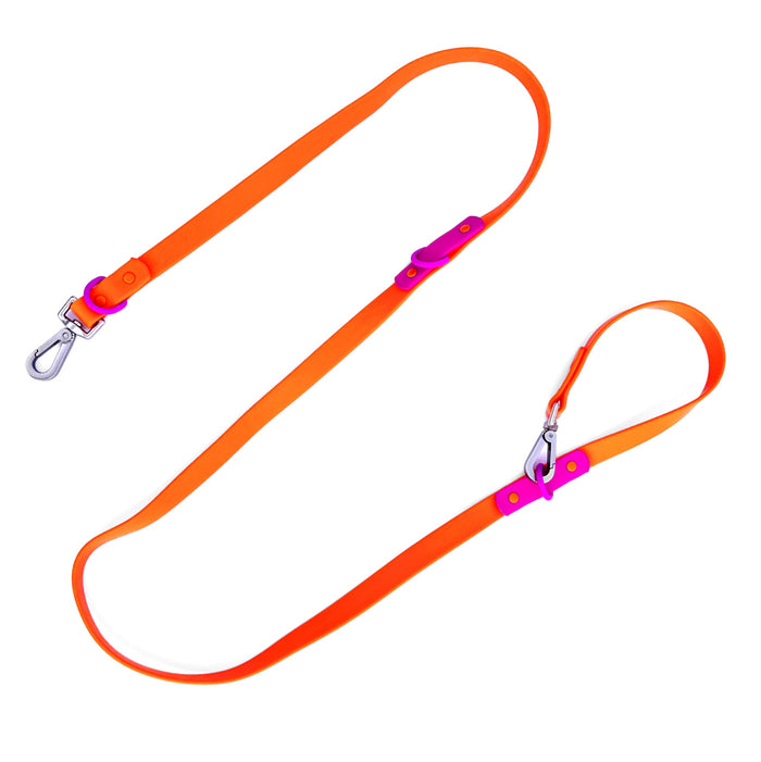 The Fritz Leash -  Orange Purple