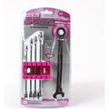 The Original Pink Box PB5SAE The Original 5 Pc Ratcheting Wrench Set Standard, Silver