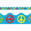 Trend Blue with Peace Signs Terrific Trimmers (T 92356)