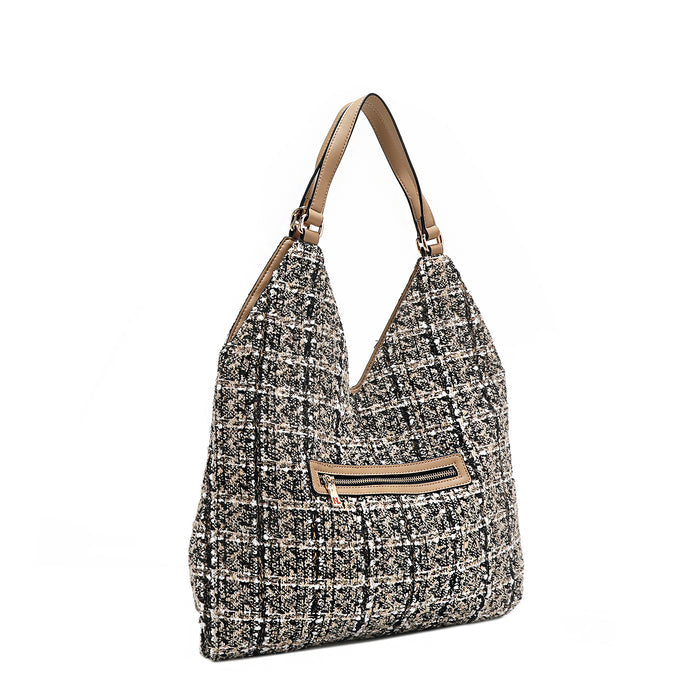 TWEED LARGE HOBO BAG