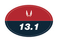 USATF Red Oval Sticker - 13.1