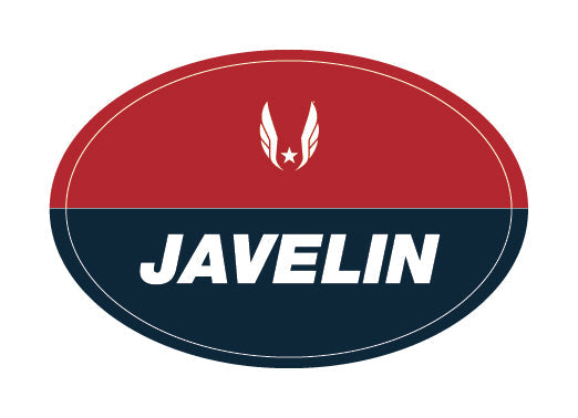 USATF Red Oval Sticker - Javelin
