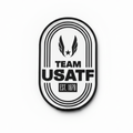 Team USATF logo with black text and white background
